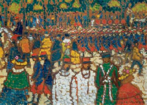Jozsef Rippl-Ronai French Soldiers Marching France oil painting art